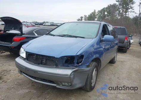 2002 Toyota Sienna Xle из США, поврежденный, VIN 4T3ZF13C02U449291